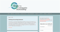 Desktop Screenshot of community-stewardship.org