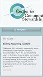 Mobile Screenshot of community-stewardship.org